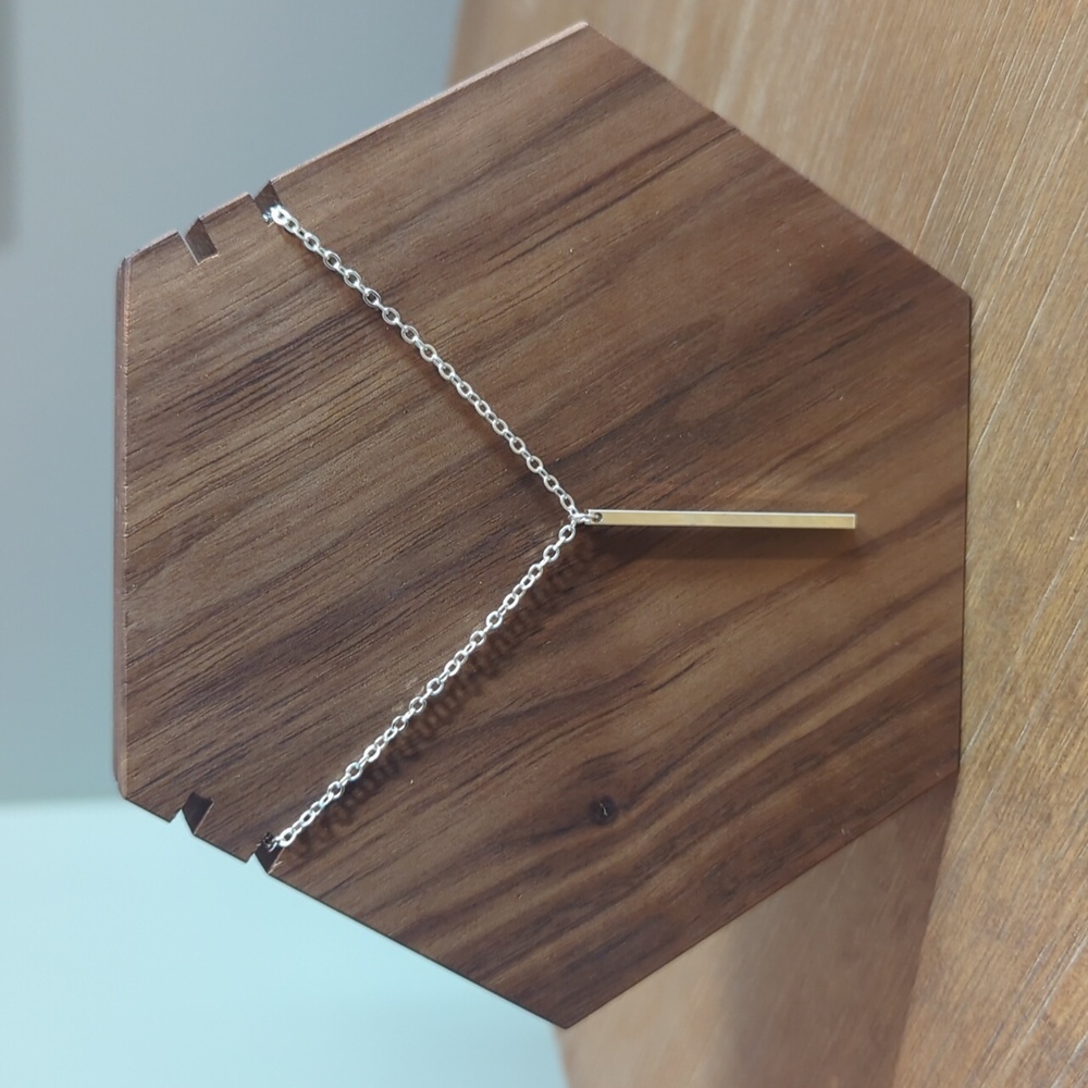 Silver Bar Necklace​